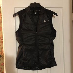 Black Poly Fill Nike Running Vest Never Worn